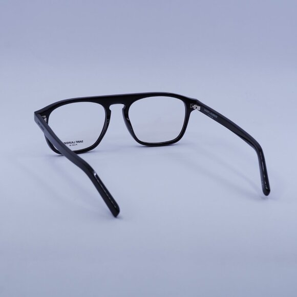 Saint Laurent SL157 001 Eyeglasses Black 52mm Square Frame - Picture 5 of 10